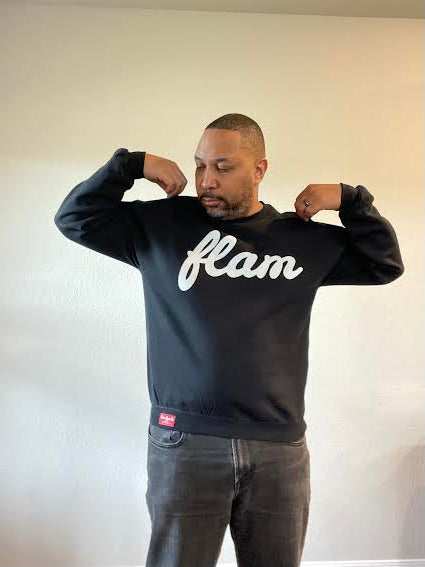 FLAM SCRIPT CREW NECK