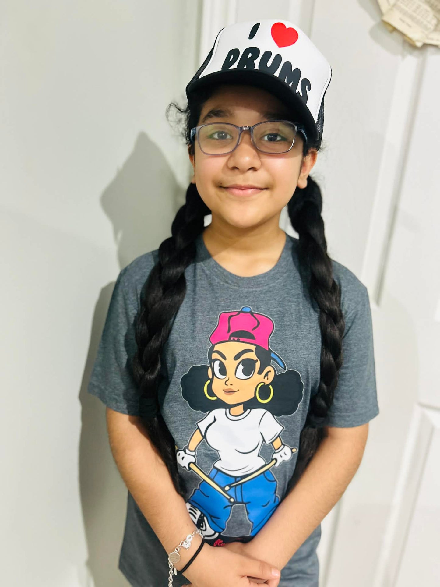 FLAMGIRL Tshirt (dark heather grey)