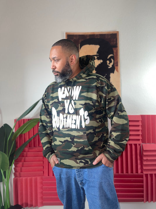 KNOW YO RUDIMENTS HOODIE (camo)