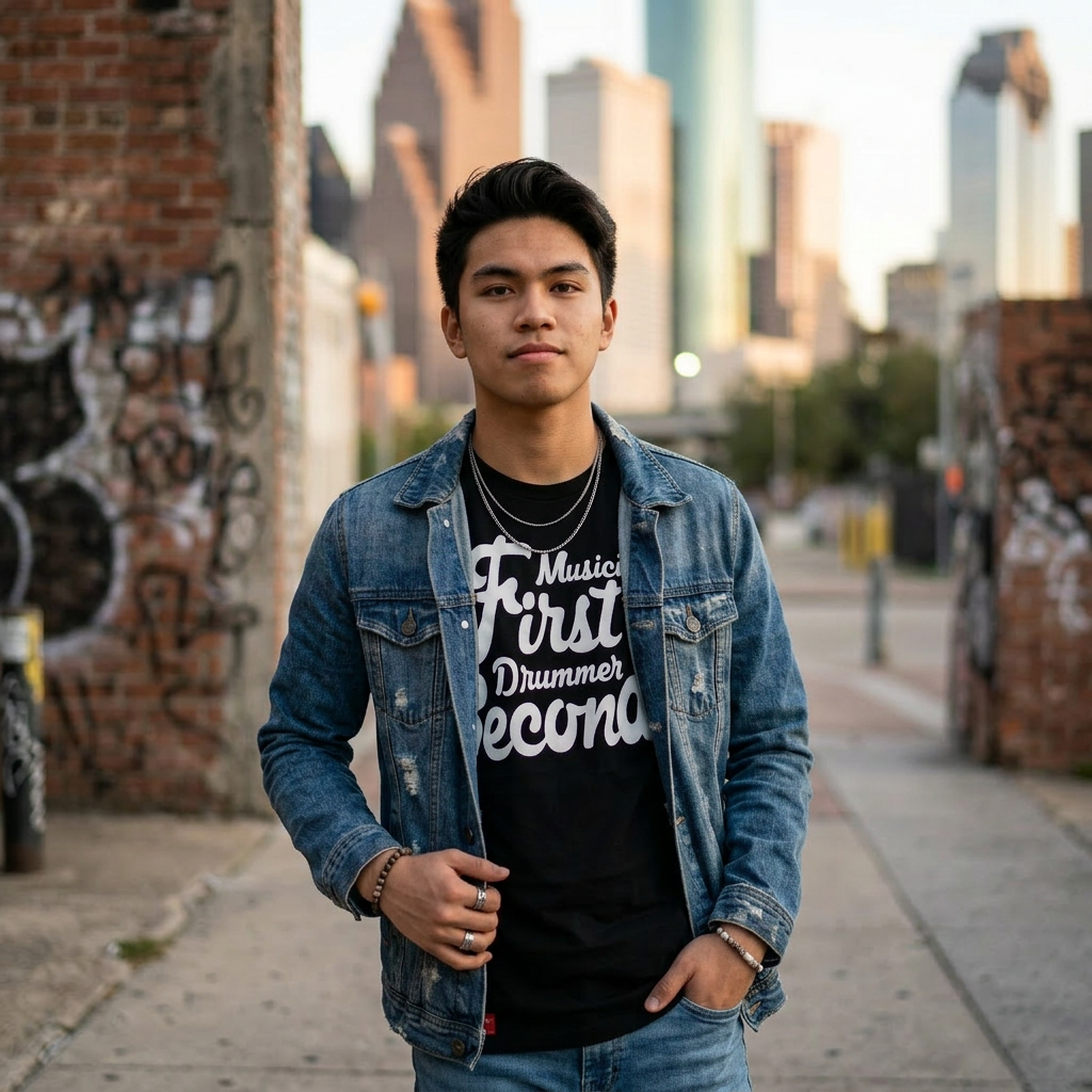 MUSICIAN FIRST DRUMMER SECOND (black)