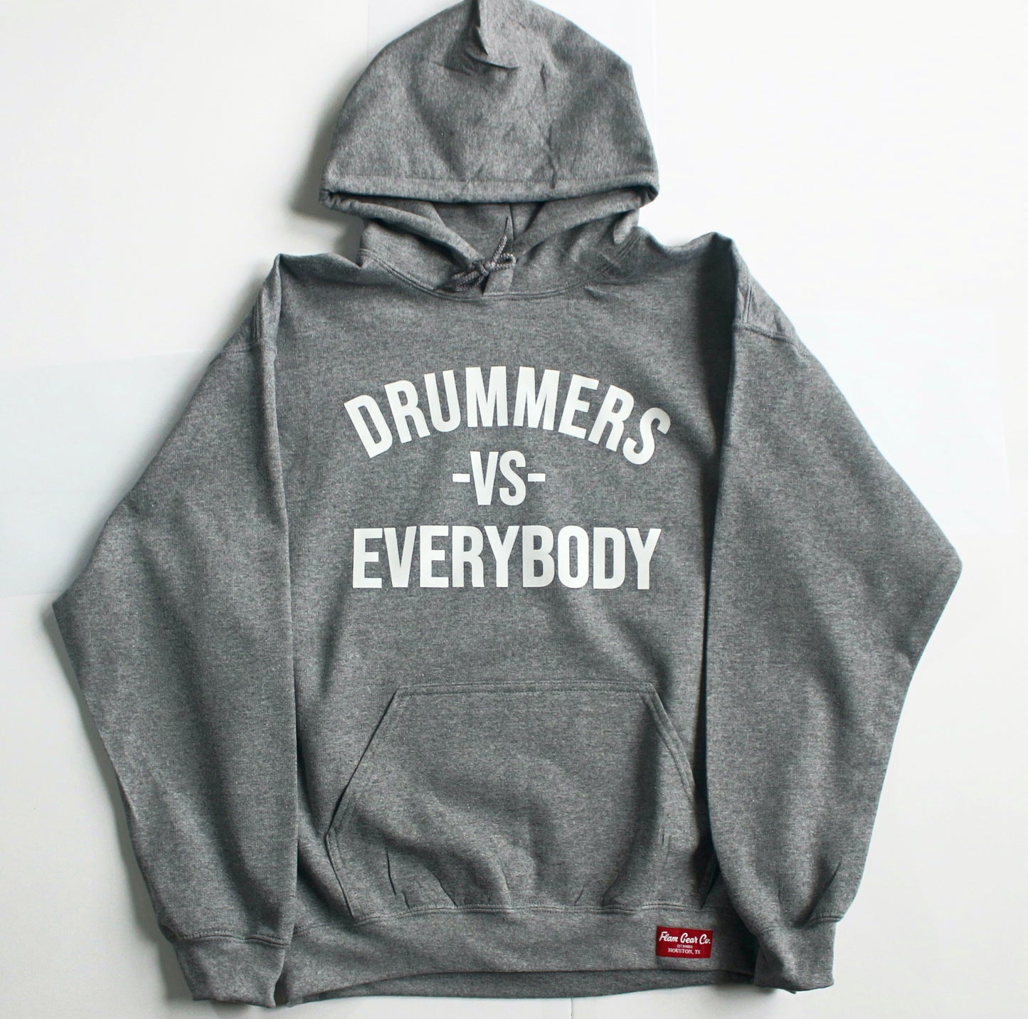 DRUMMERS VS EVERYBODY HOODIE(grey)