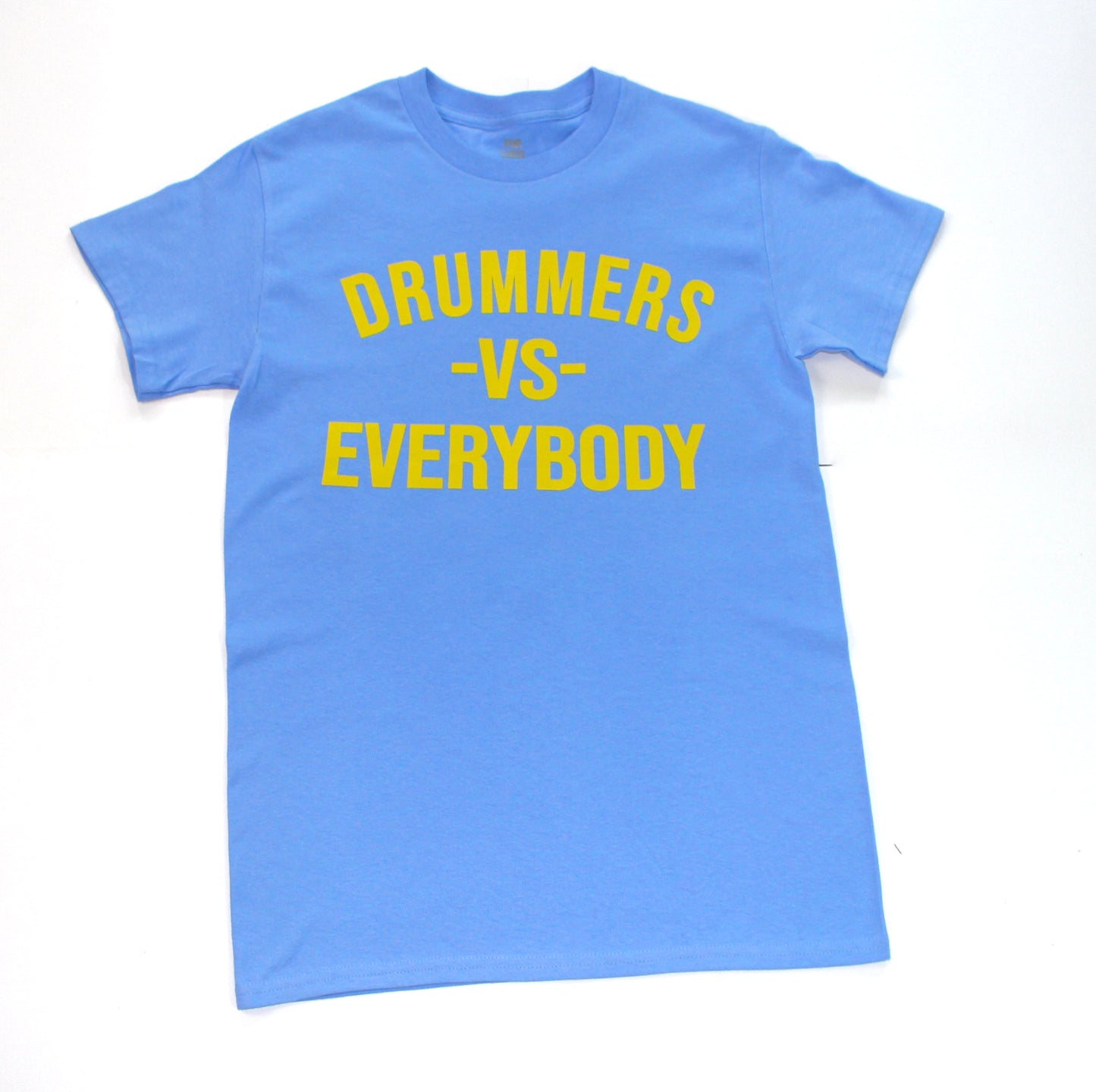 DRUMMERS VS EVERYBODY HOODIE(Carolina Blue/Yellow) + FREE TEE