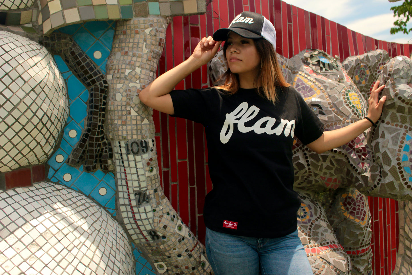 FLAM Script tee(black)