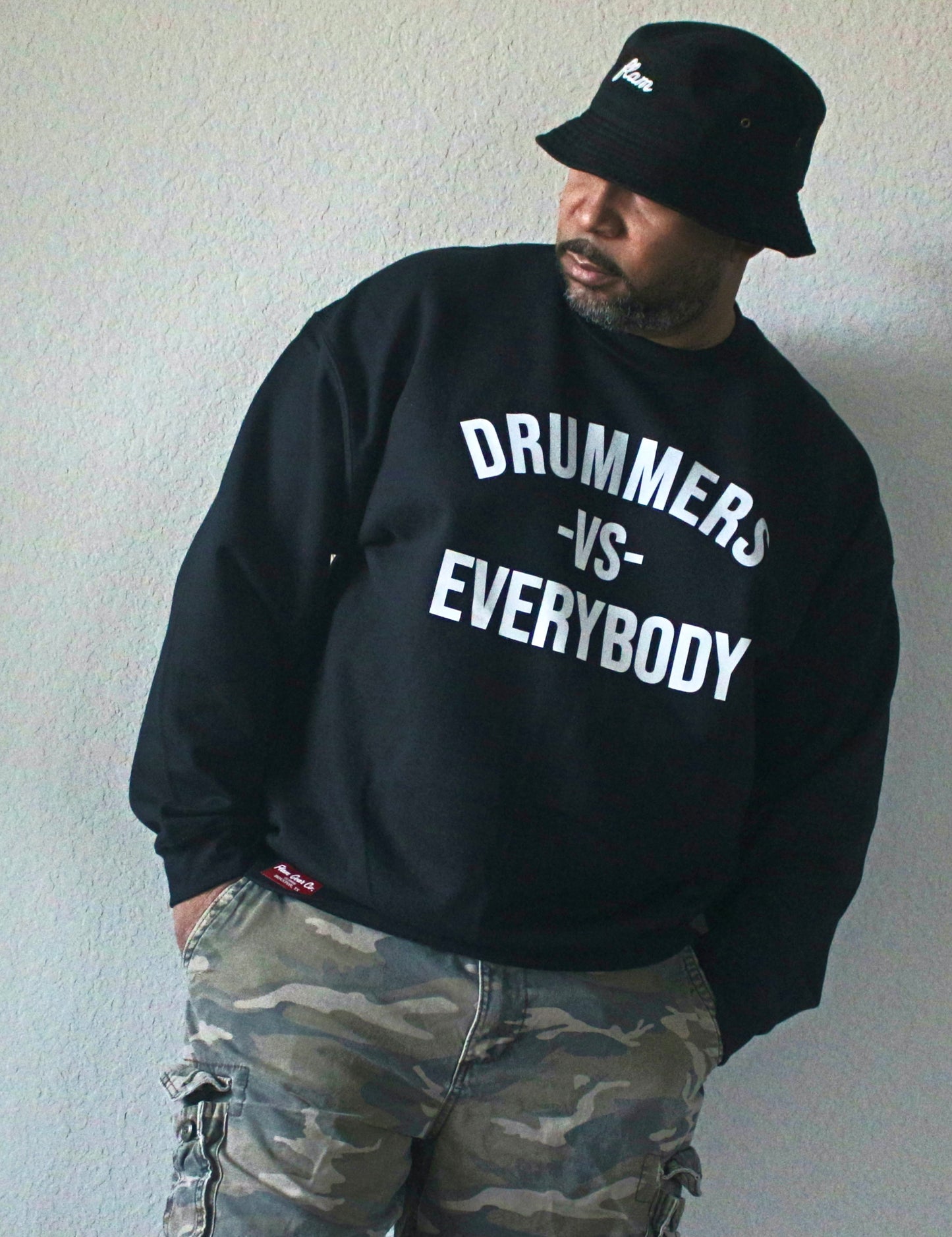 DRUMMERS VS EVERYBODY CREWNECK (black)