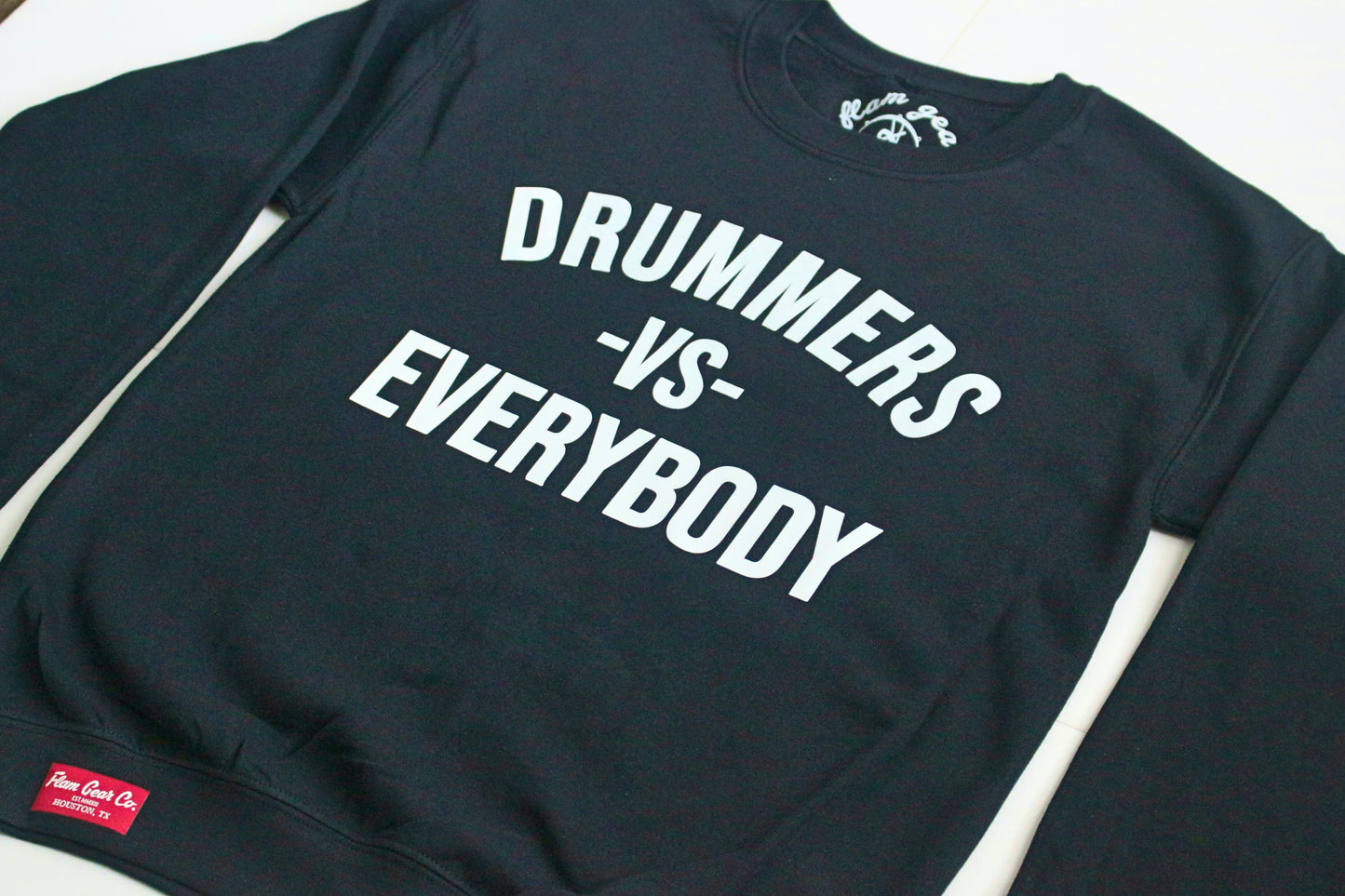 DRUMMERS VS EVERYBODY CREWNECK (black)