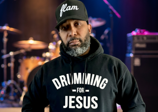 DRUMMING FOR JESUS HOODIE (black)