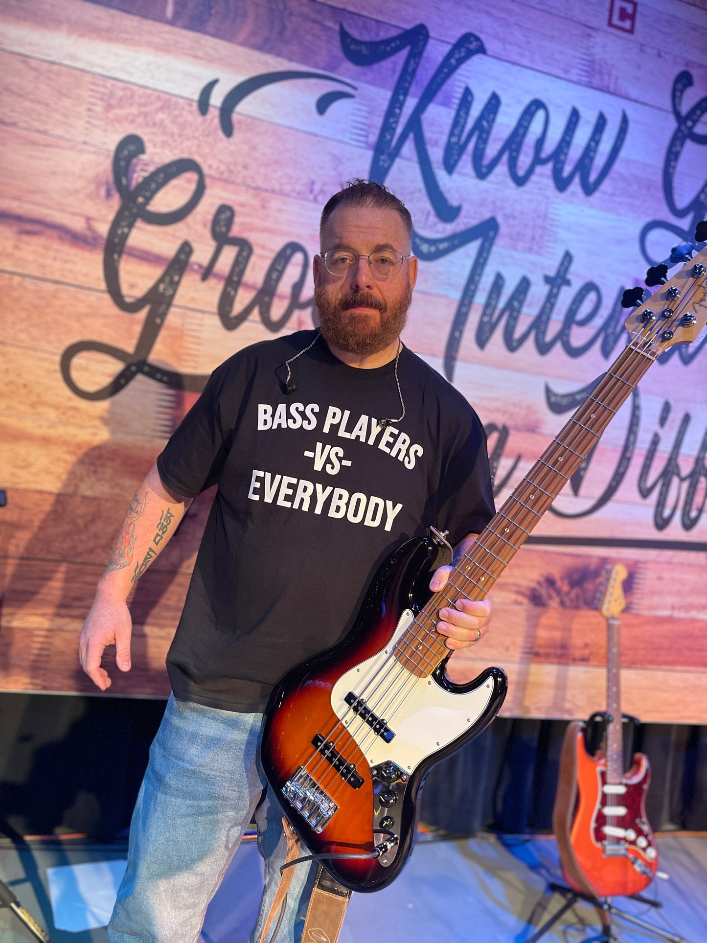 BASS PLAYERS VS EVERYBODY hoodie + FREE tee bundle