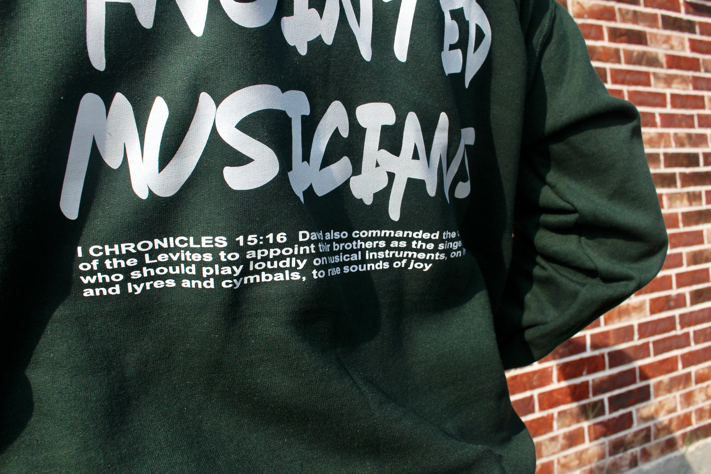 FOR LOUD ANOINTED MUSICIANS HOODIE (hunter green)