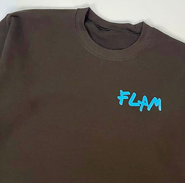 FOR LOUD ANOINTED MUSICIANS CREWNECK (brown/sky blue)