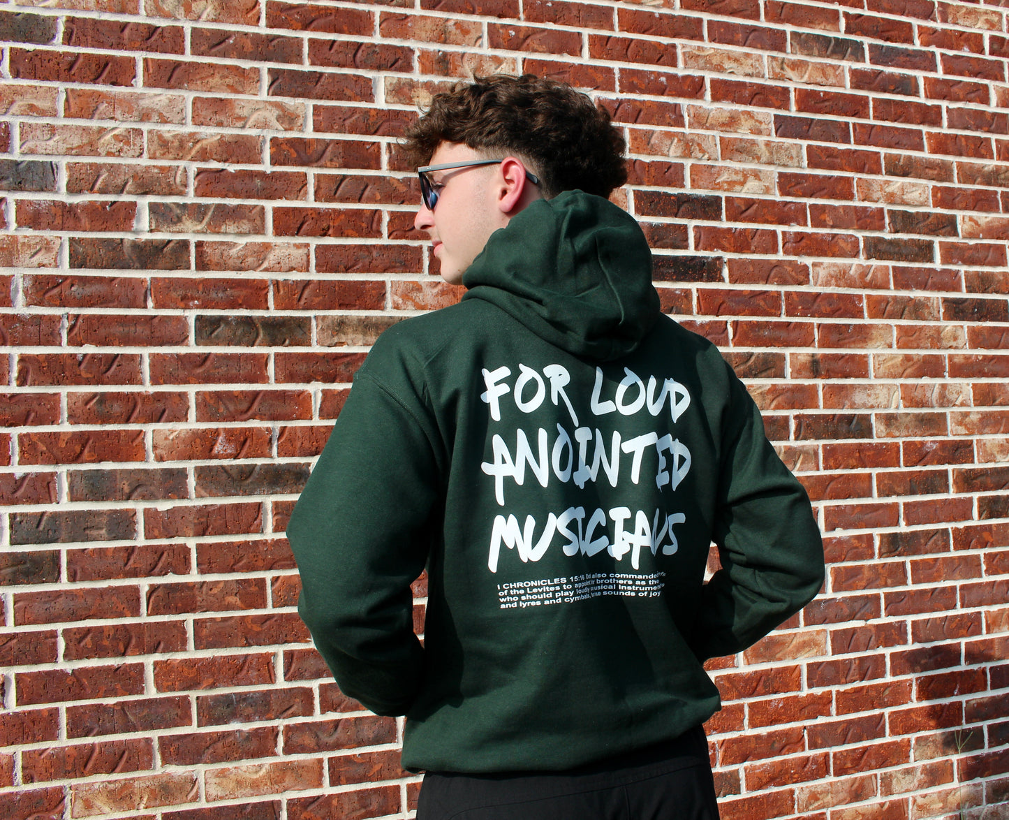 FOR LOUD ANOINTED MUSICIANS HOODIE (hunter green)