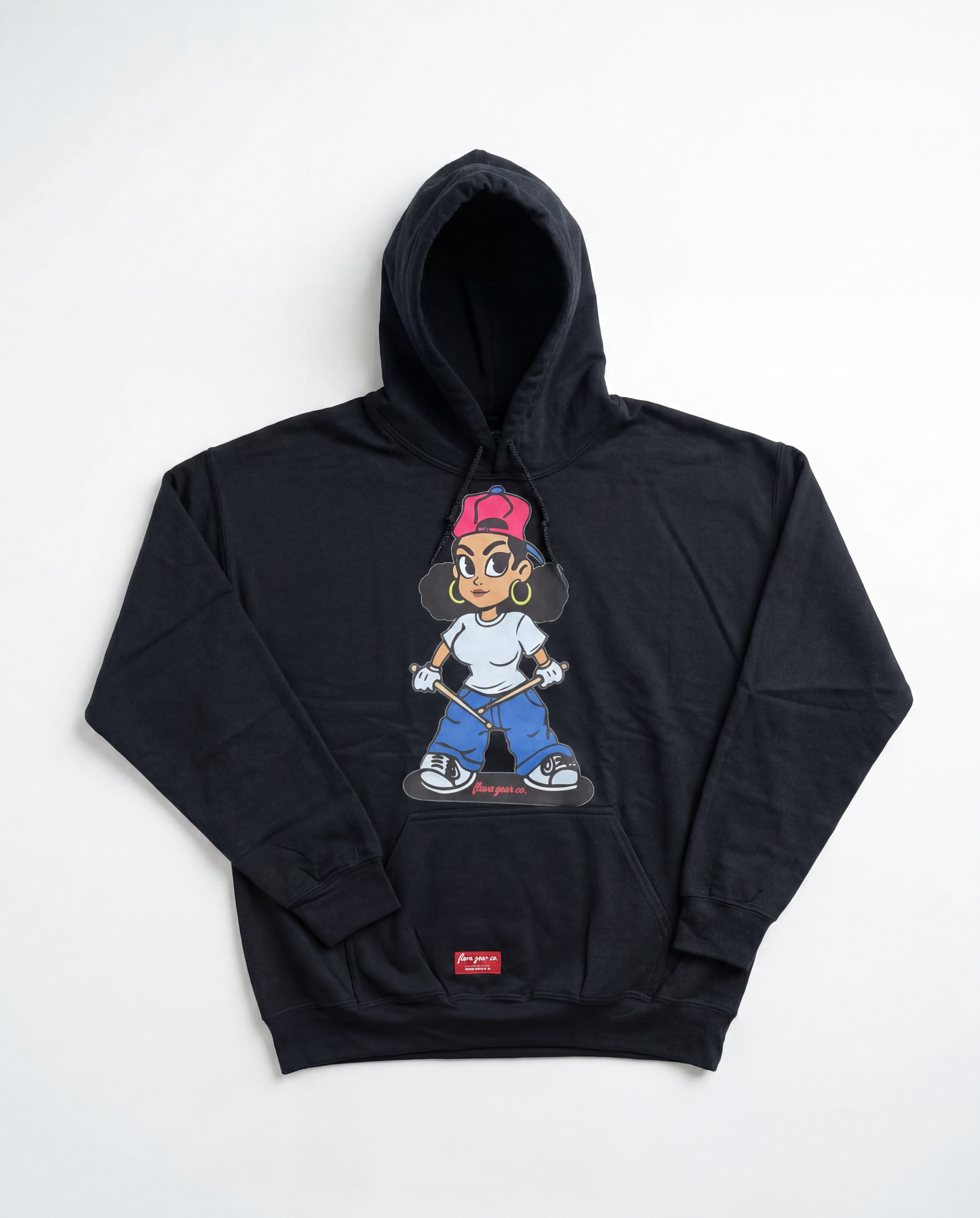 FLAMGIRL HOODIE(black)