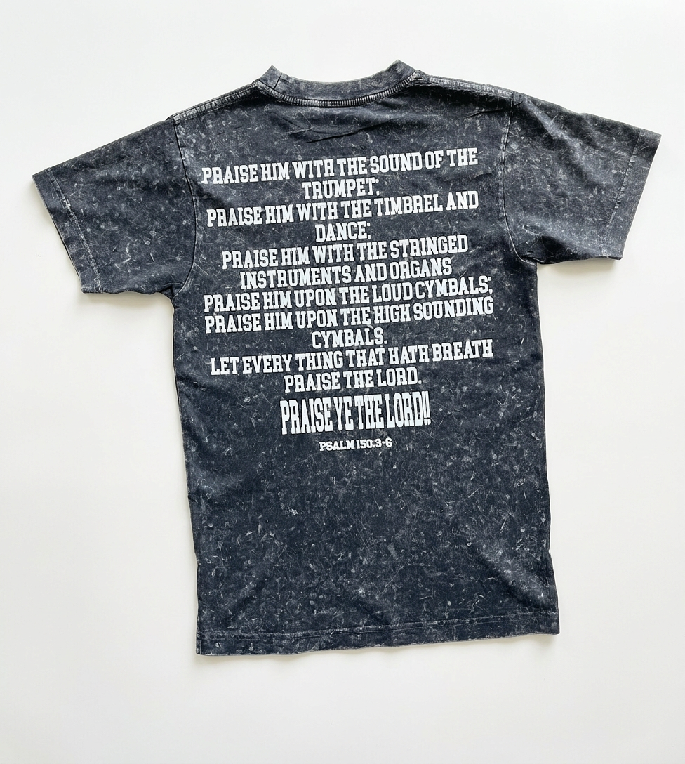 PRAISE HIM TEE(mineral wash)