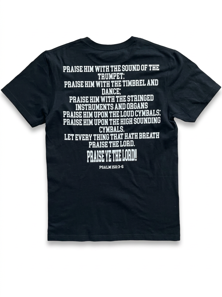 PRAISE HIM TEE(black/camo)