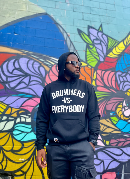 DRUMMERS VS EVERYBODY HOODIE(black)