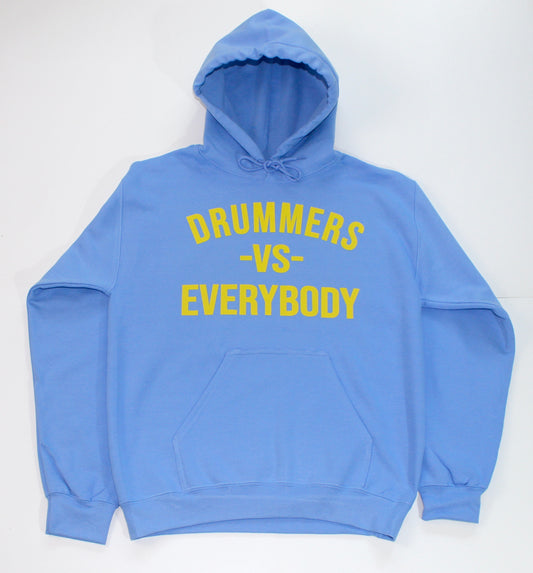 DRUMMERS VS EVERYBODY HOODIE(Carolina Blue/Yellow) + FREE TEE