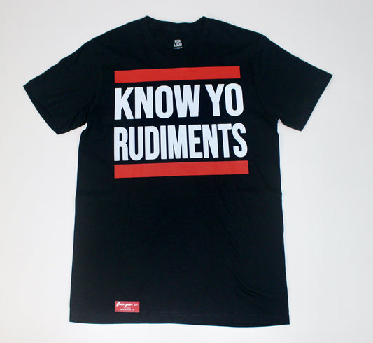 KNOW YO RUDIMENTS TEE (RUN DMC–INSPIRED)