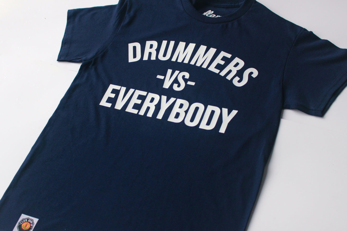 DRUMMERS VS EVERYBODY TEE (navy blue)