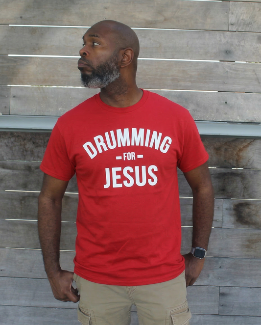DRUMMING FOR JESUS (red)