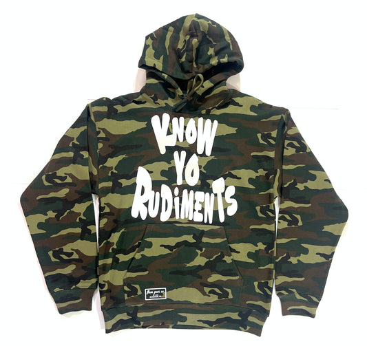 KNOW YO RUDIMENTS HOODIE (camo)